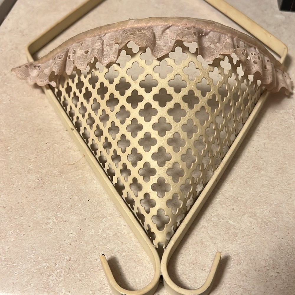 Cream Hanging door or Wall Hanging Basket